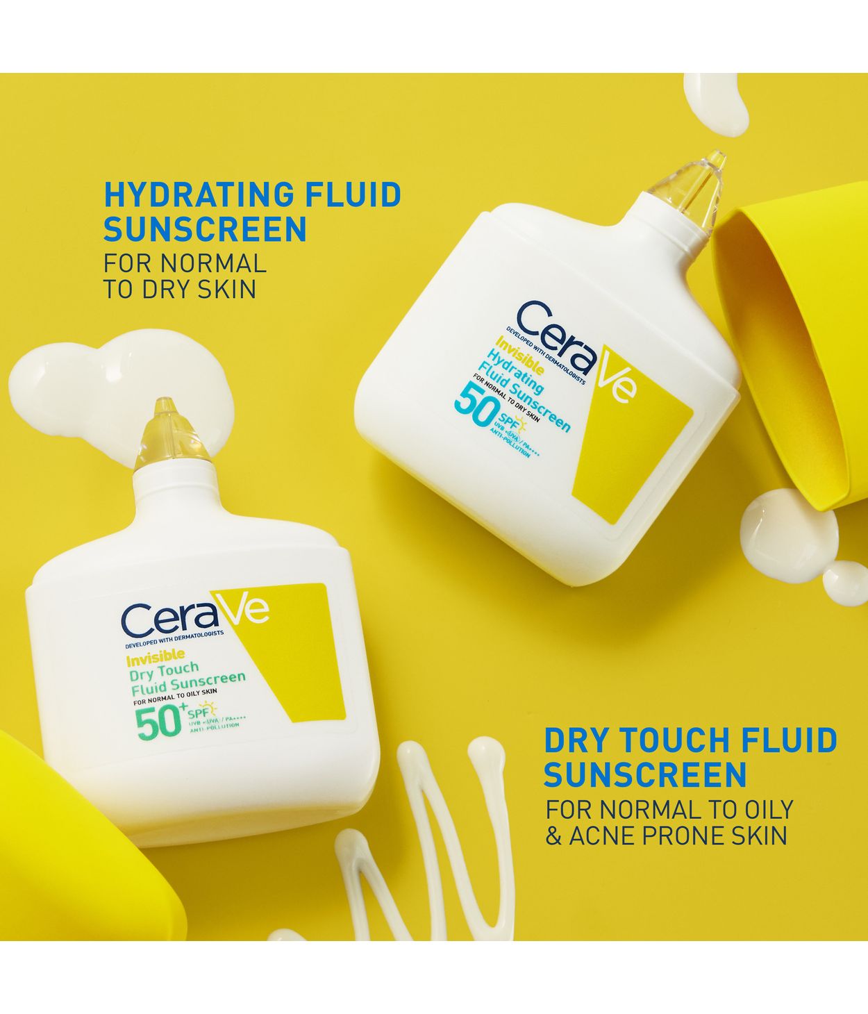 CeraVe Invisible Dry Touch Fluid Sunscreen SPF50+