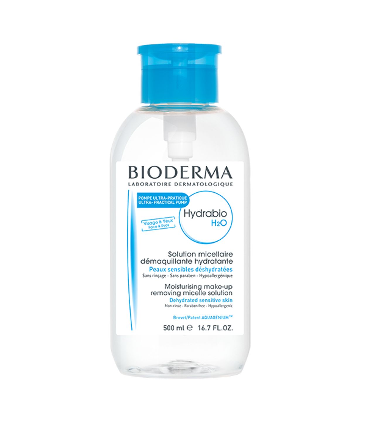 BIODERMA Hydrabio H2Omeð Pumpu 500ml
