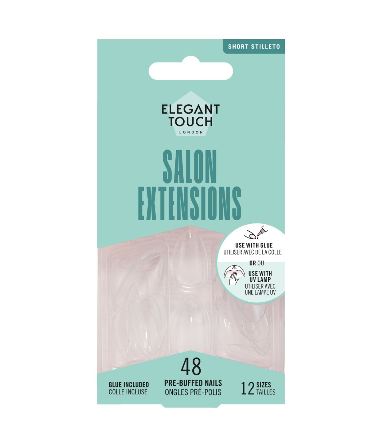 Elegant Touch Salon Extensions Short Stiletto