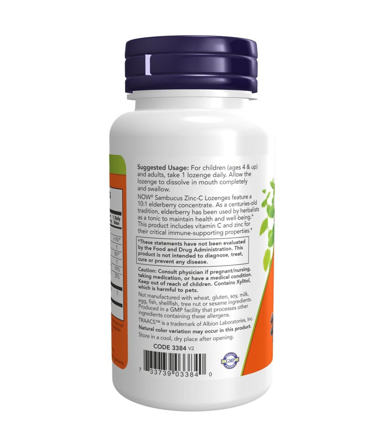 NOW Sambucus Zink C 60stk