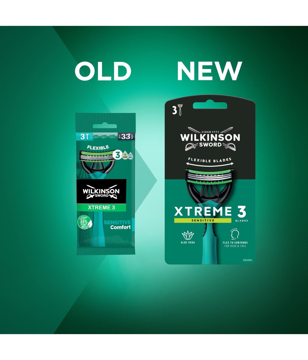 WILKINSON Sword Xtreme3 Rakvél Sensitive 6stk