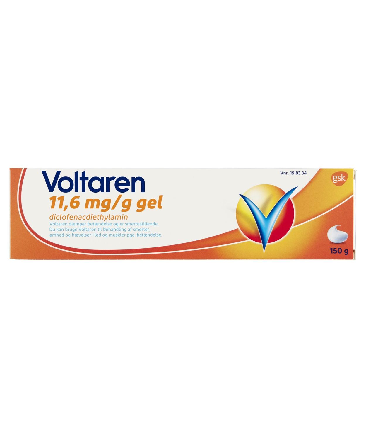 Voltaren hlaup 11,60 mg/g 150 g