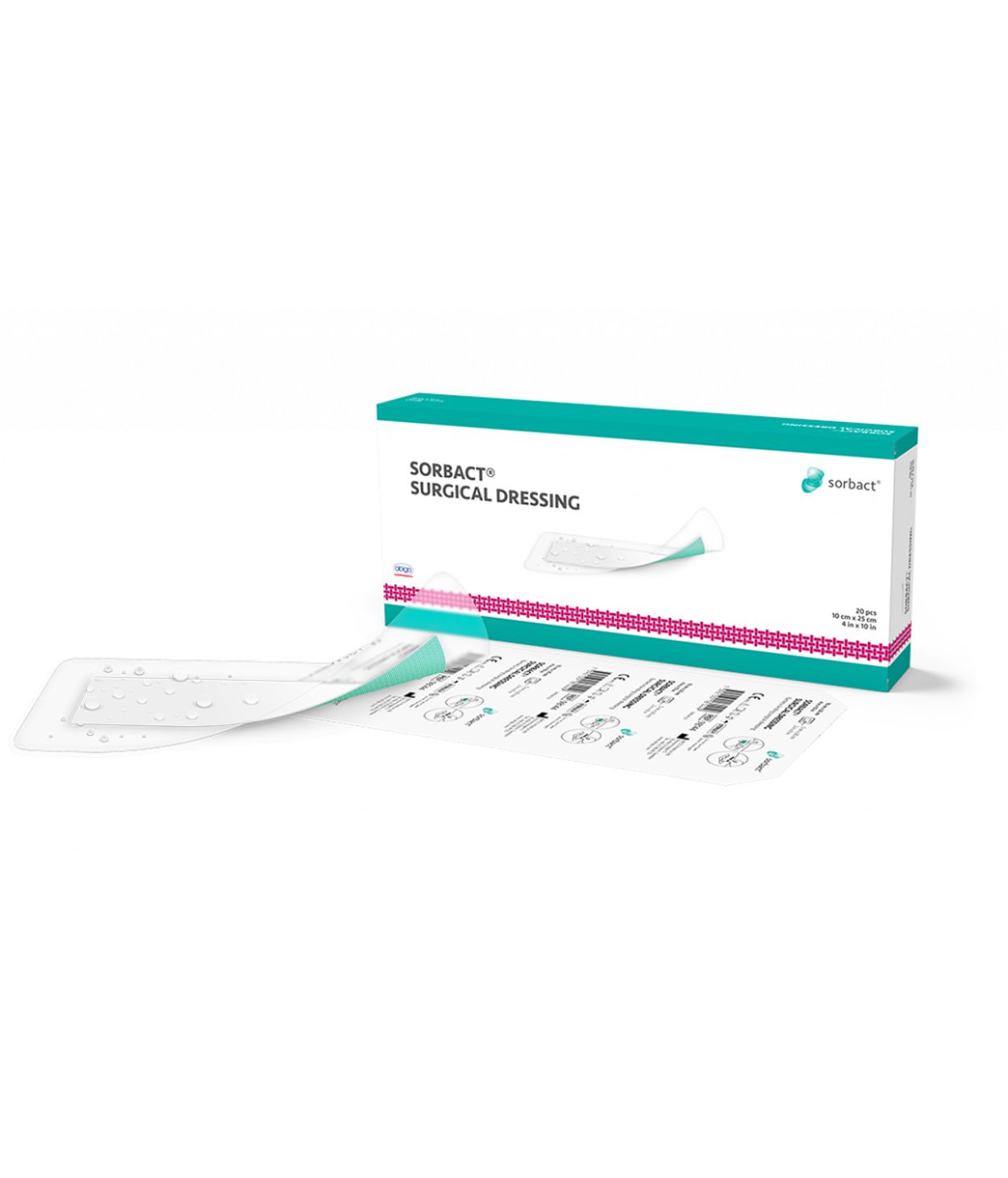 Sorbact Surgical umbúðir 8x10cm 20stk