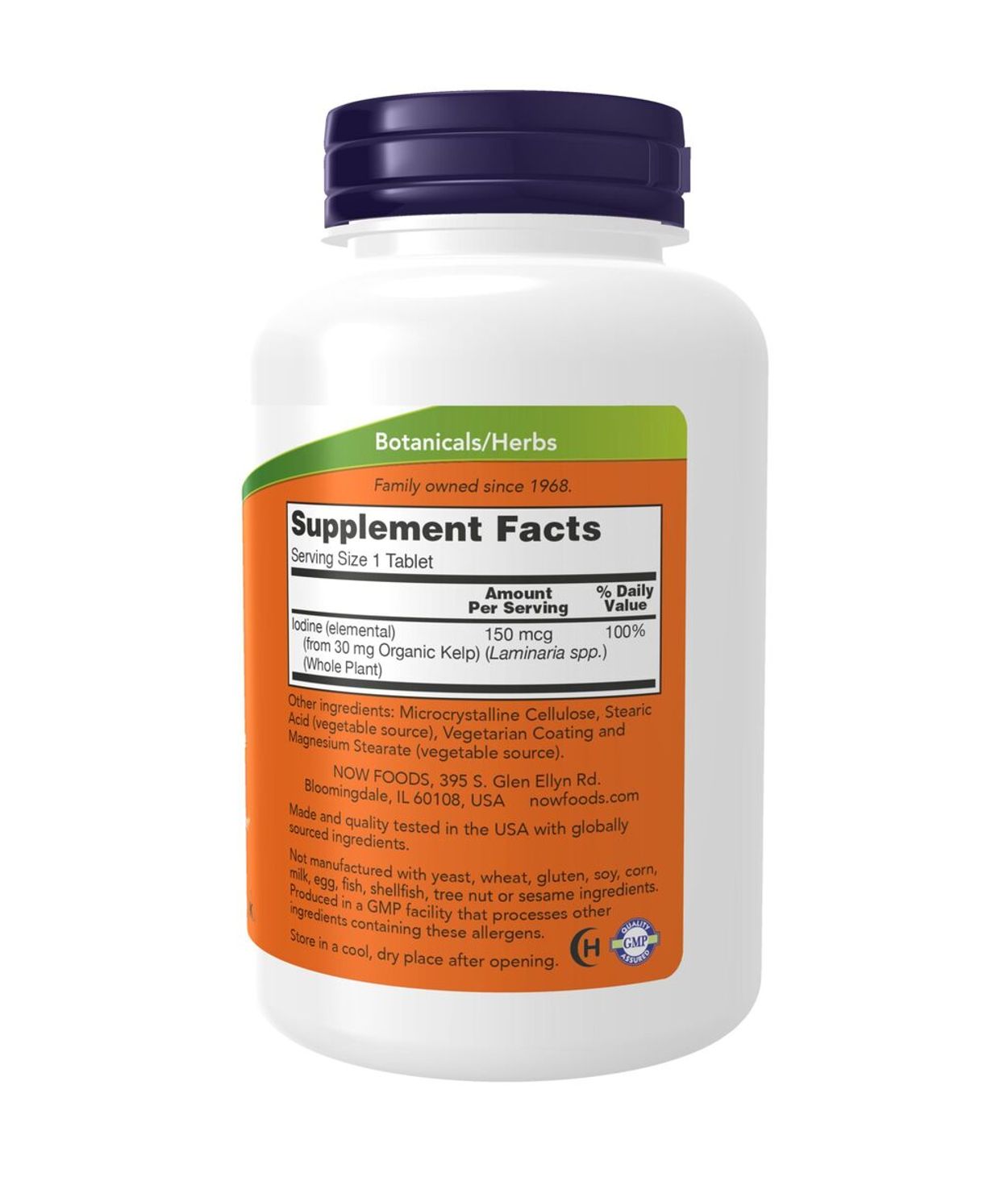 NOW Kelp 150mcg 200stk