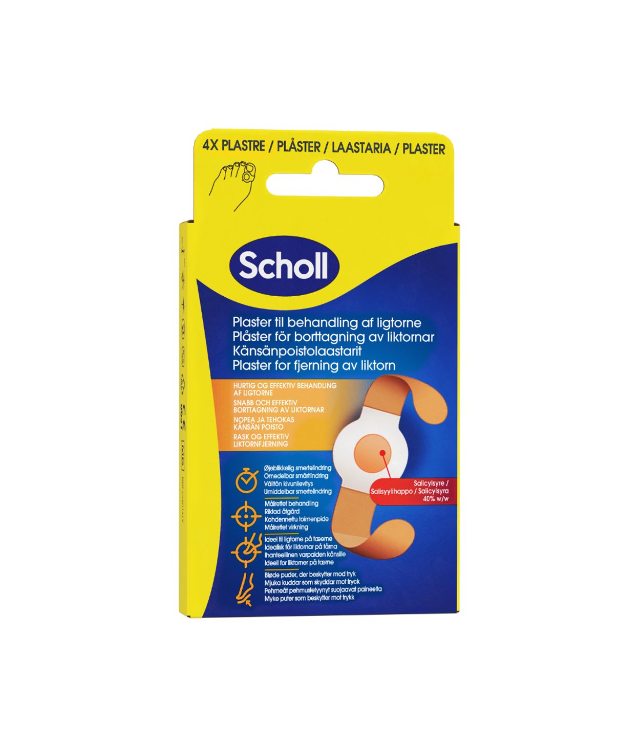 Scholl Líkþornaplástur 4stk