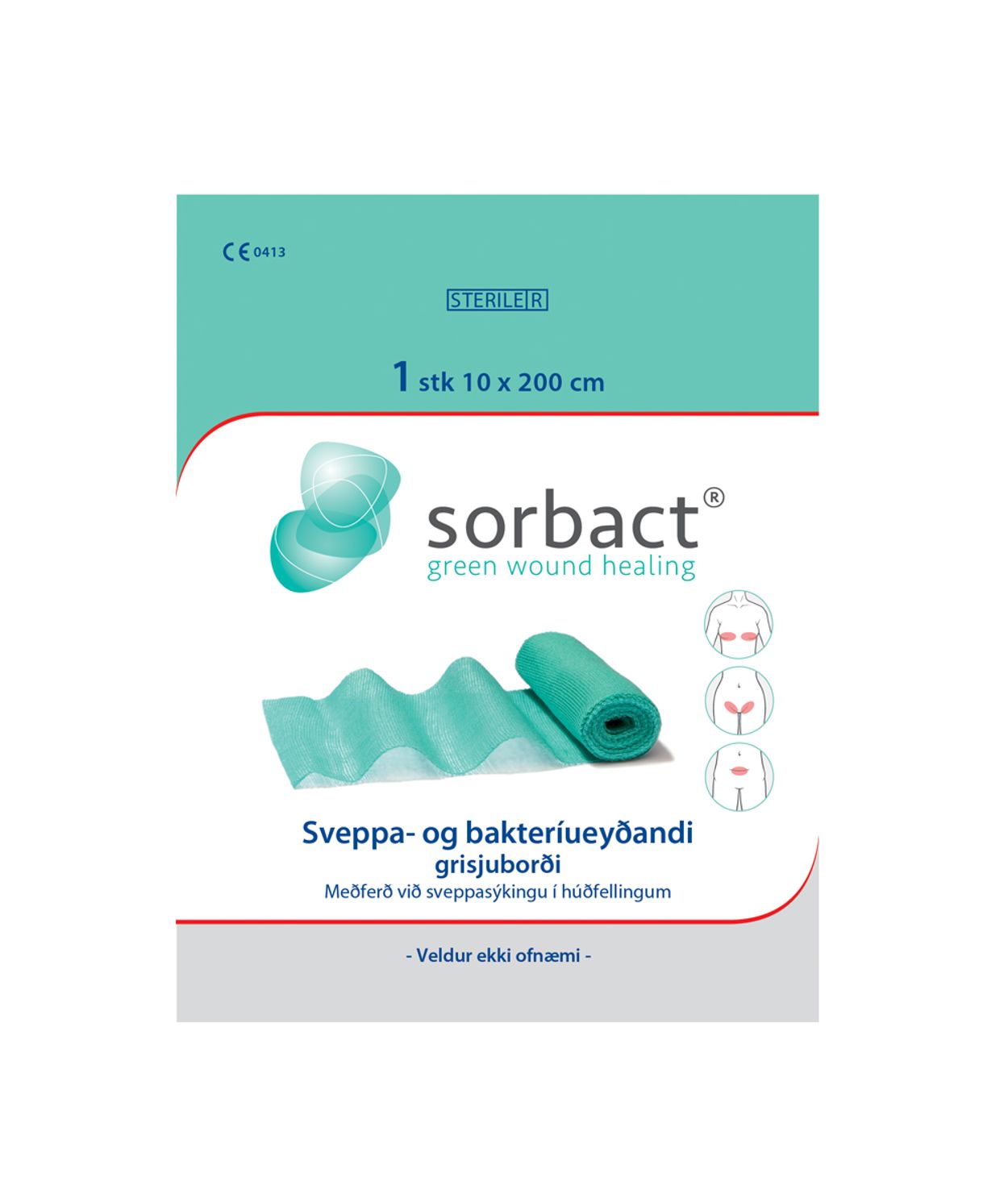 SORBACT Grisjuborði 10x200cm