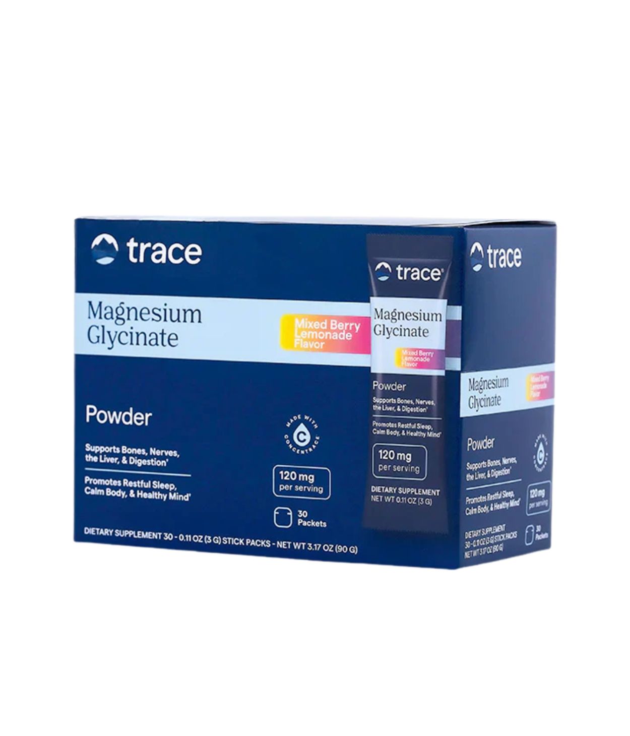 Trace Magnesíum Glýsínat Mix.Berry Lemon 30stk