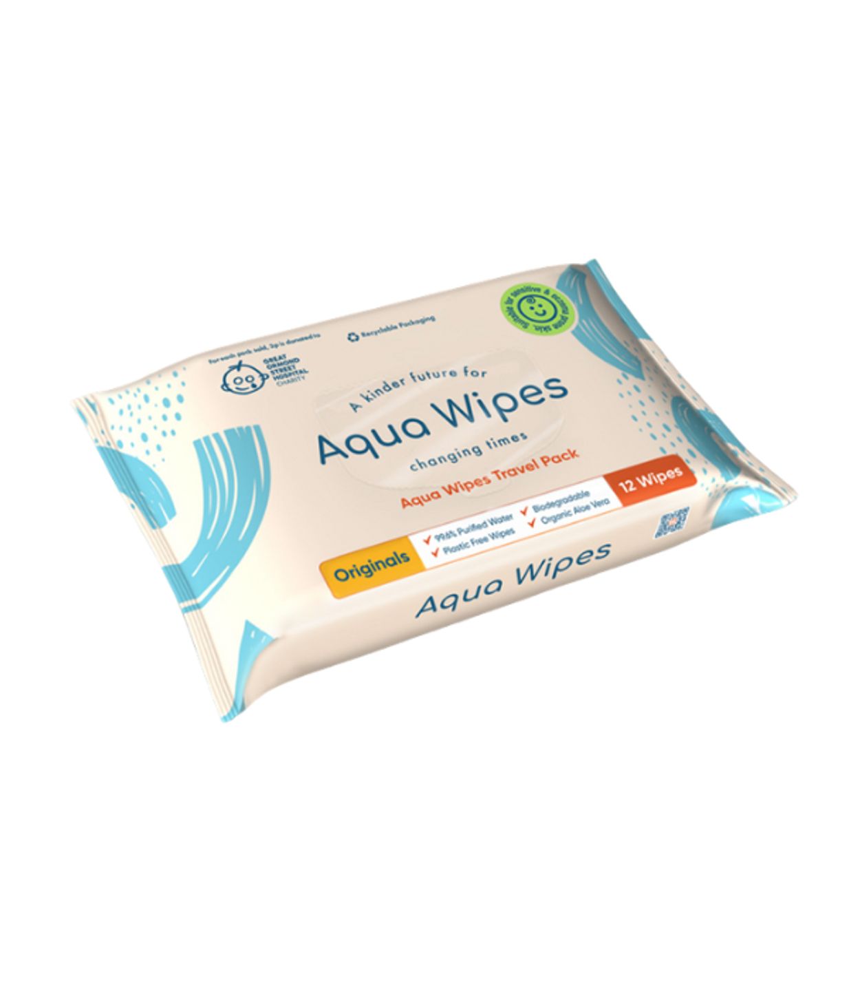 Aqua Wipes Blautþurrkur 12stk