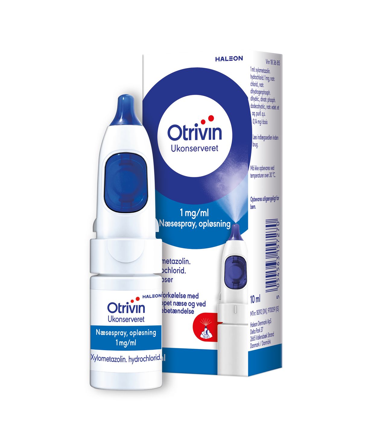 Otrivin ukonserveret, nefúði 1 mg/ml 10 ml