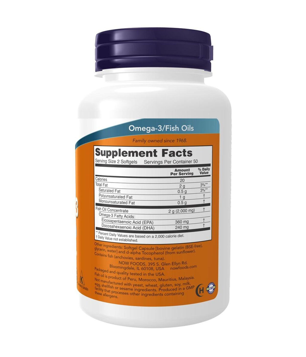 NOW Omega 3 1000mg 100stk