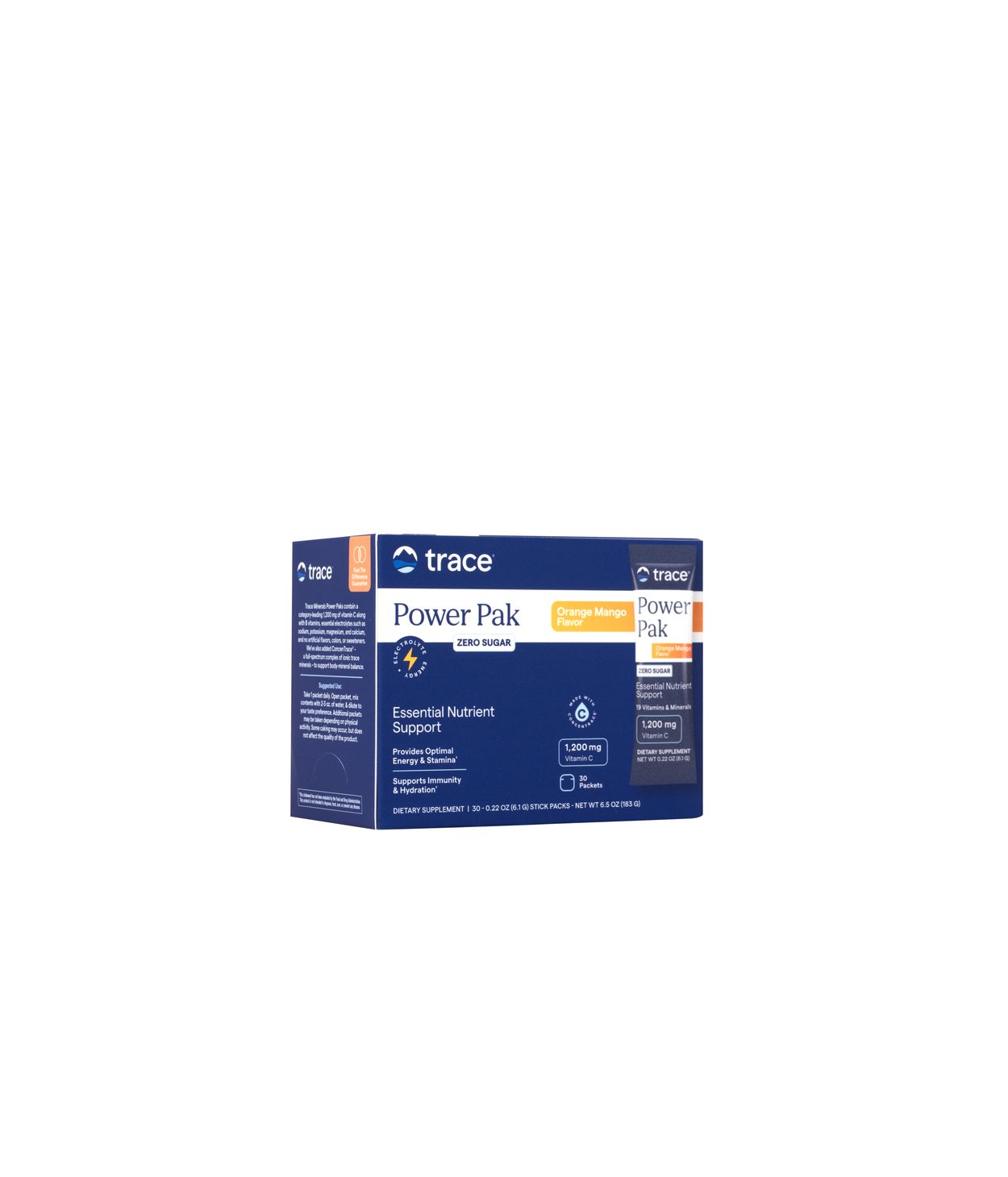 Trace Minerals Power Pak Orange Mango Sykurlaust