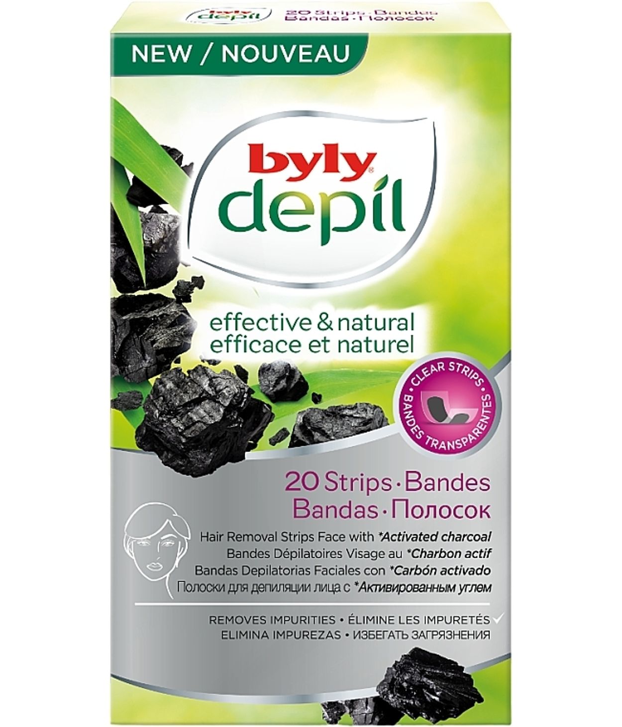 Byly Face Strips Charcoal 20stk