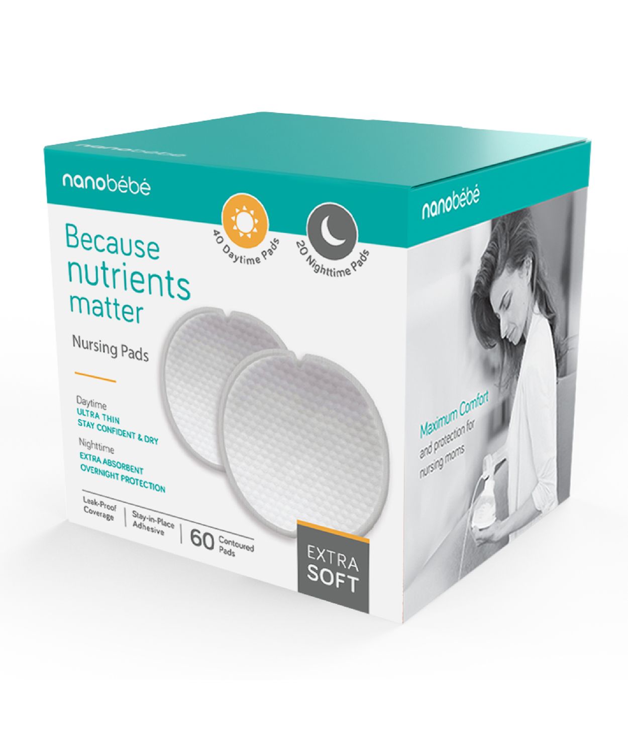 Nanobebe Lekahlífar - Dag og nótt