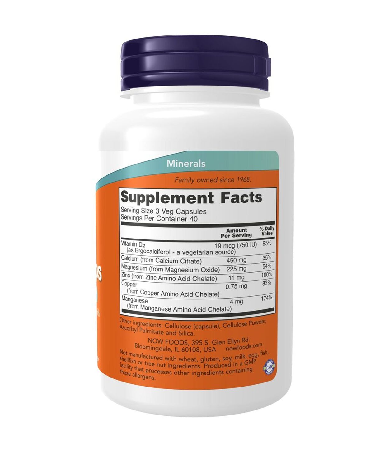 NOW Kalk Citrate Vegan 120stk