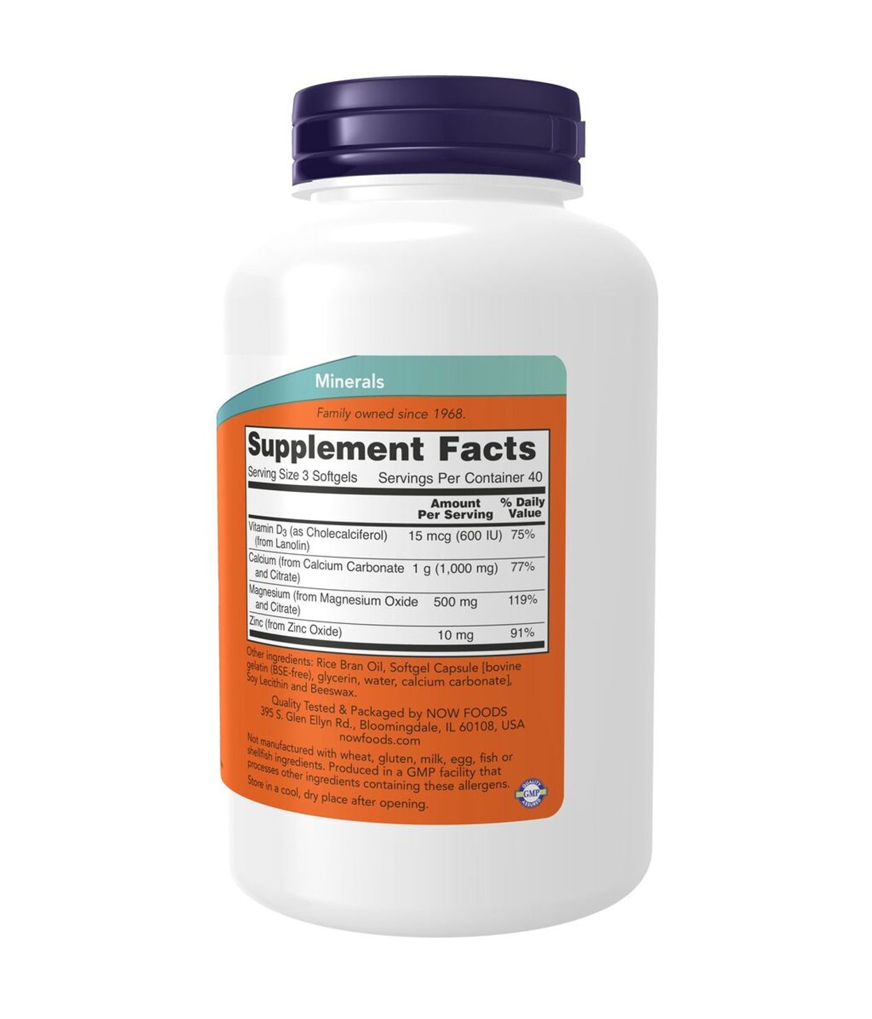 NOW Calsium/Magnesium 120stk