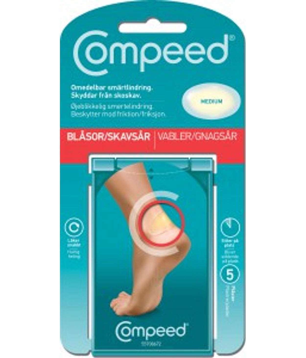 Compeed Hælsærisplástur Medium 5stk