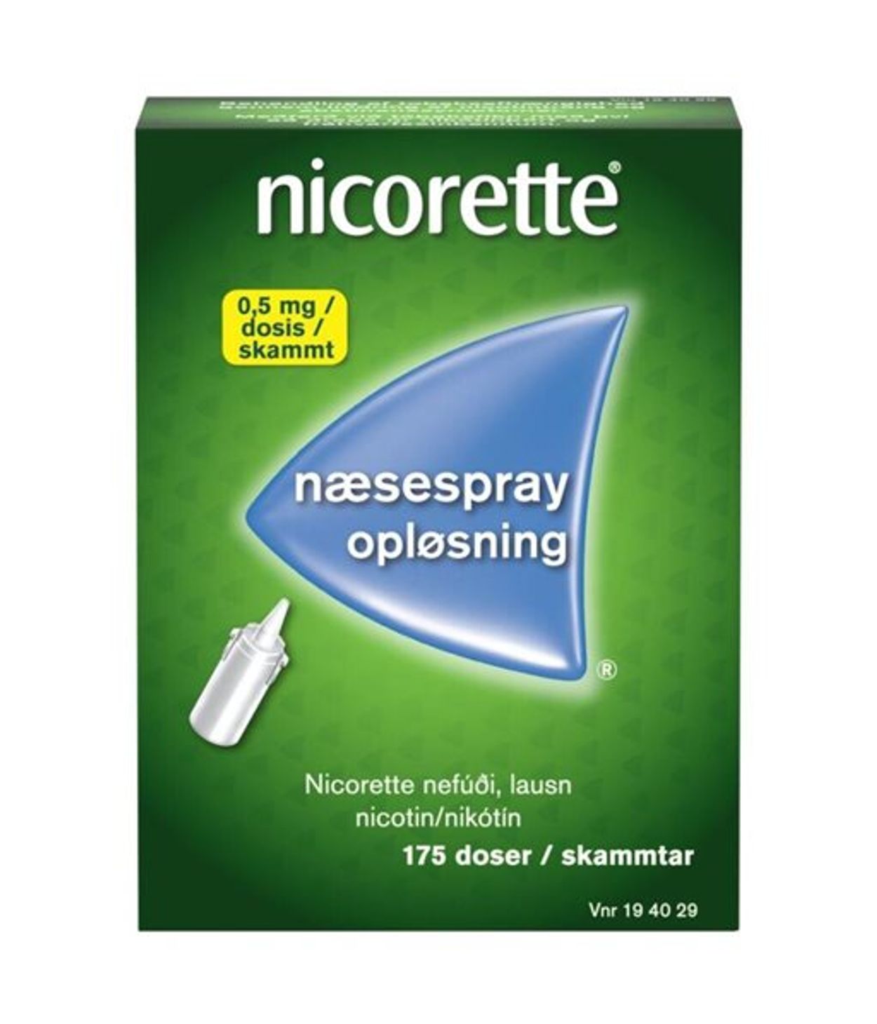 Nicorette nefúði 10 mg/ml 10 ml