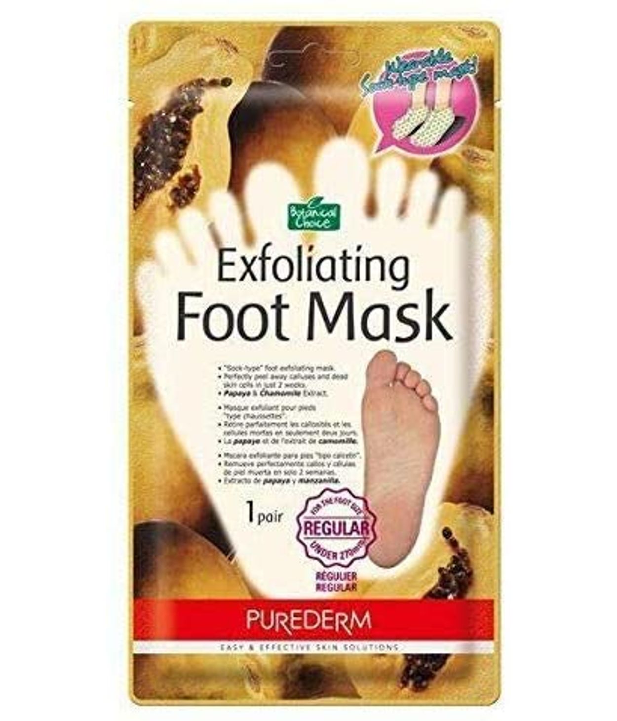 Purederm Exfoliating Foot Mask Regular