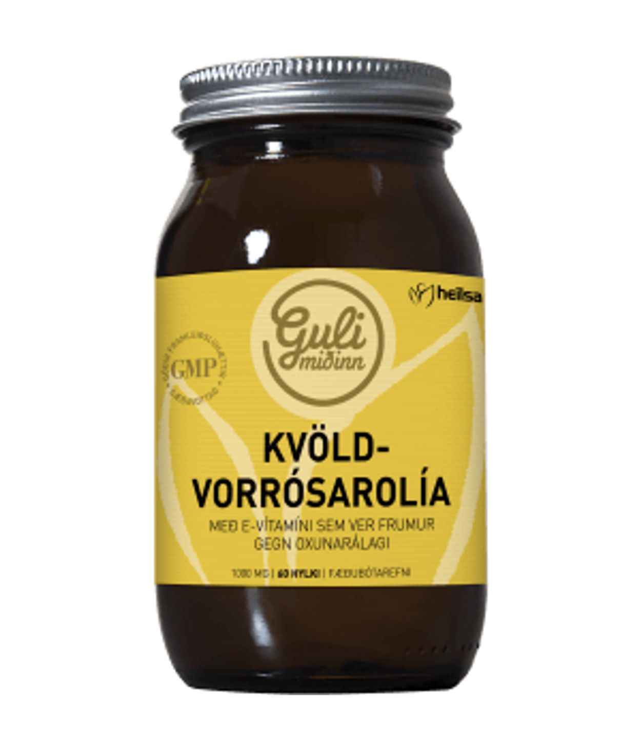 Guli Miðinn Kvöldrósarolía (Efamol) 1000 Mg 60stk