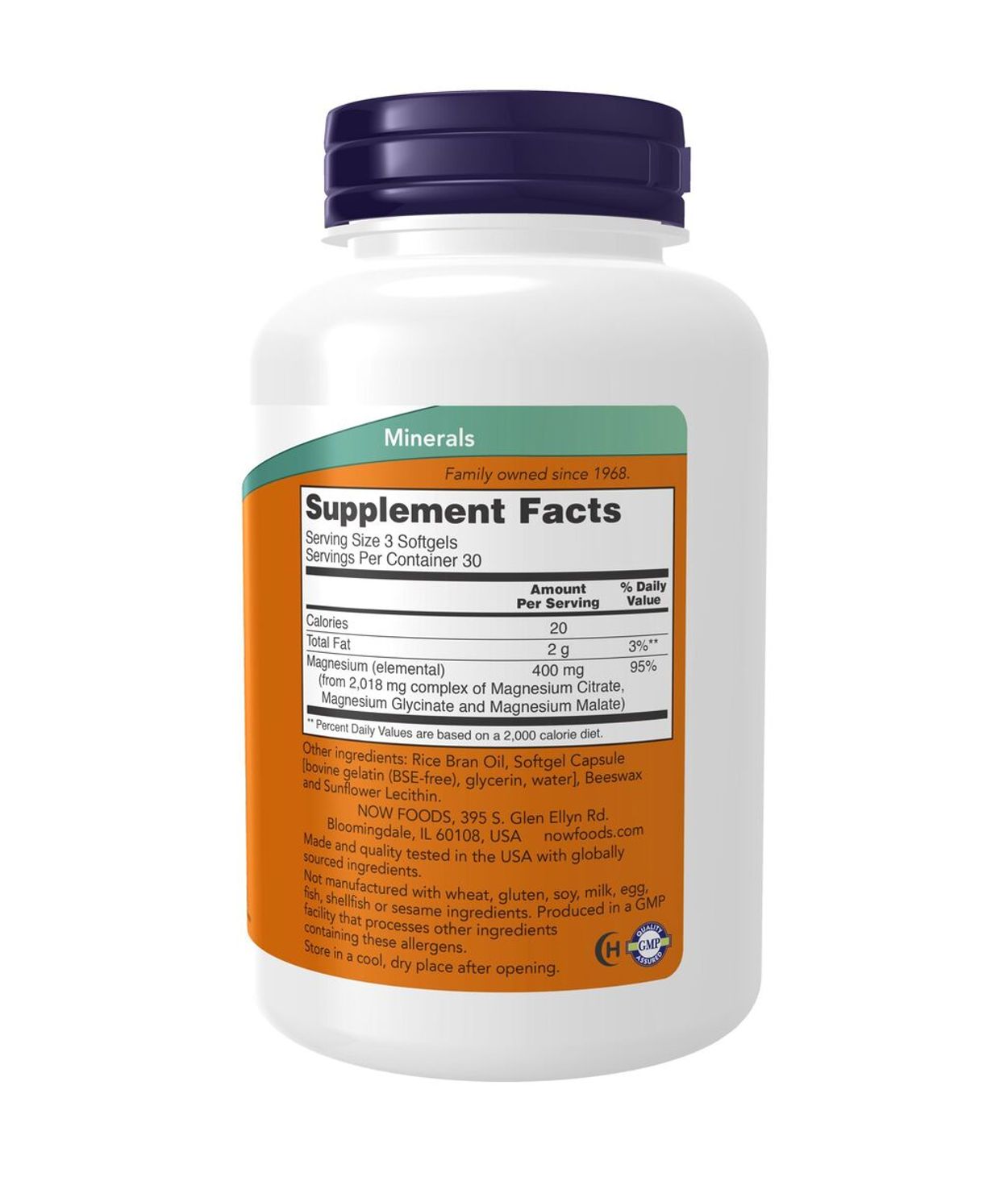 NOW Magnesíum Citrate 90stk
