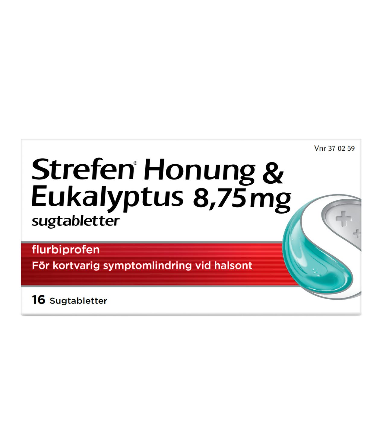 Strefen Honung & Eukalyptus, sogtfl 8,75 mg 16 stk