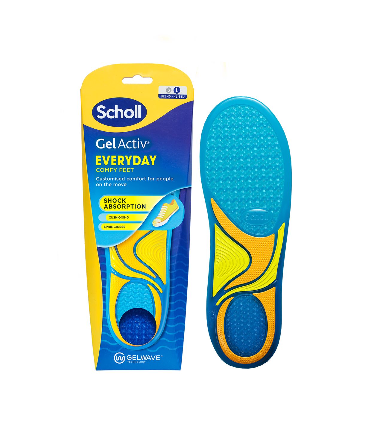 Scholl Gel Everyday innlegg fyrir karla