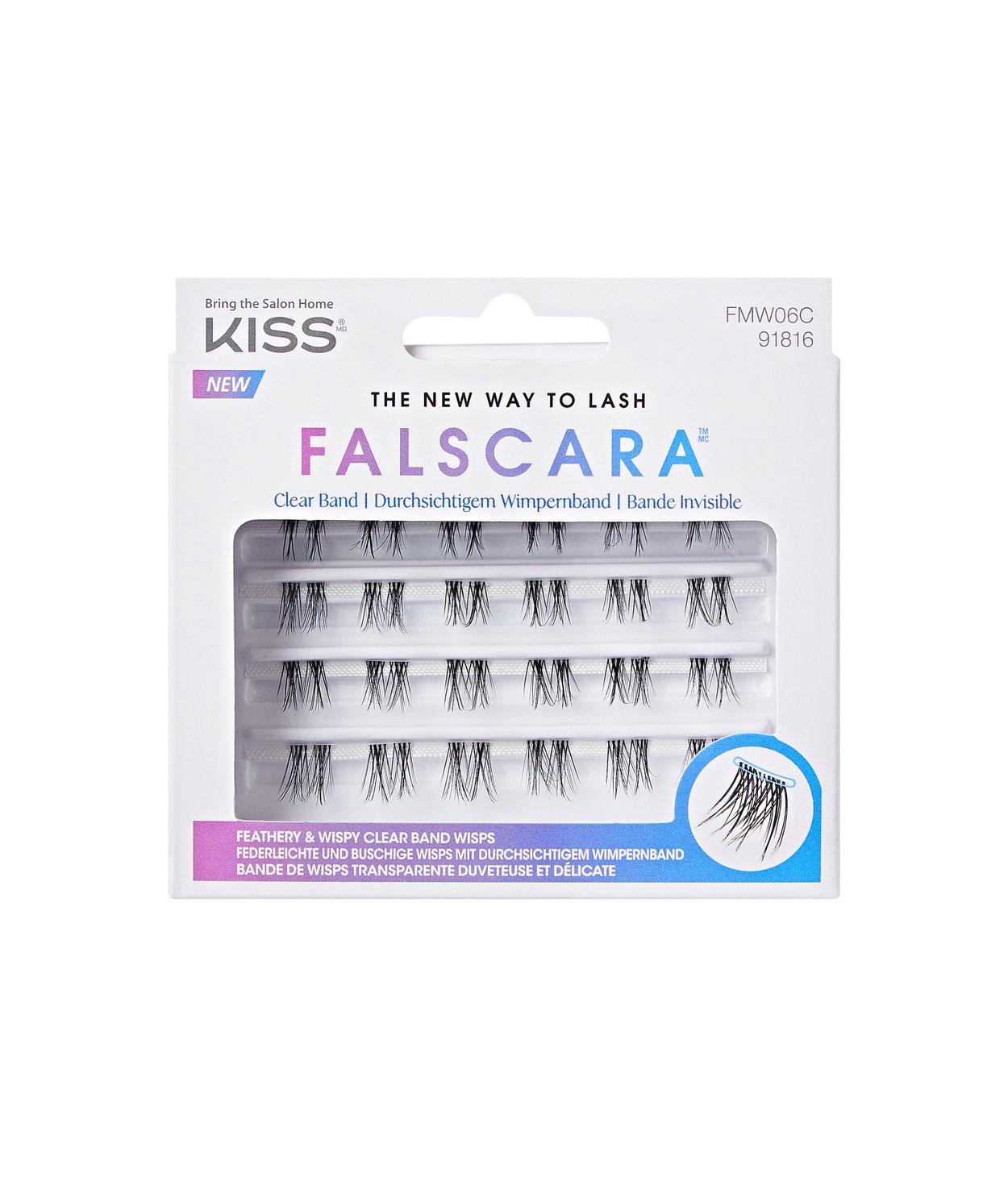KISS Falscara Multipack Clear Band