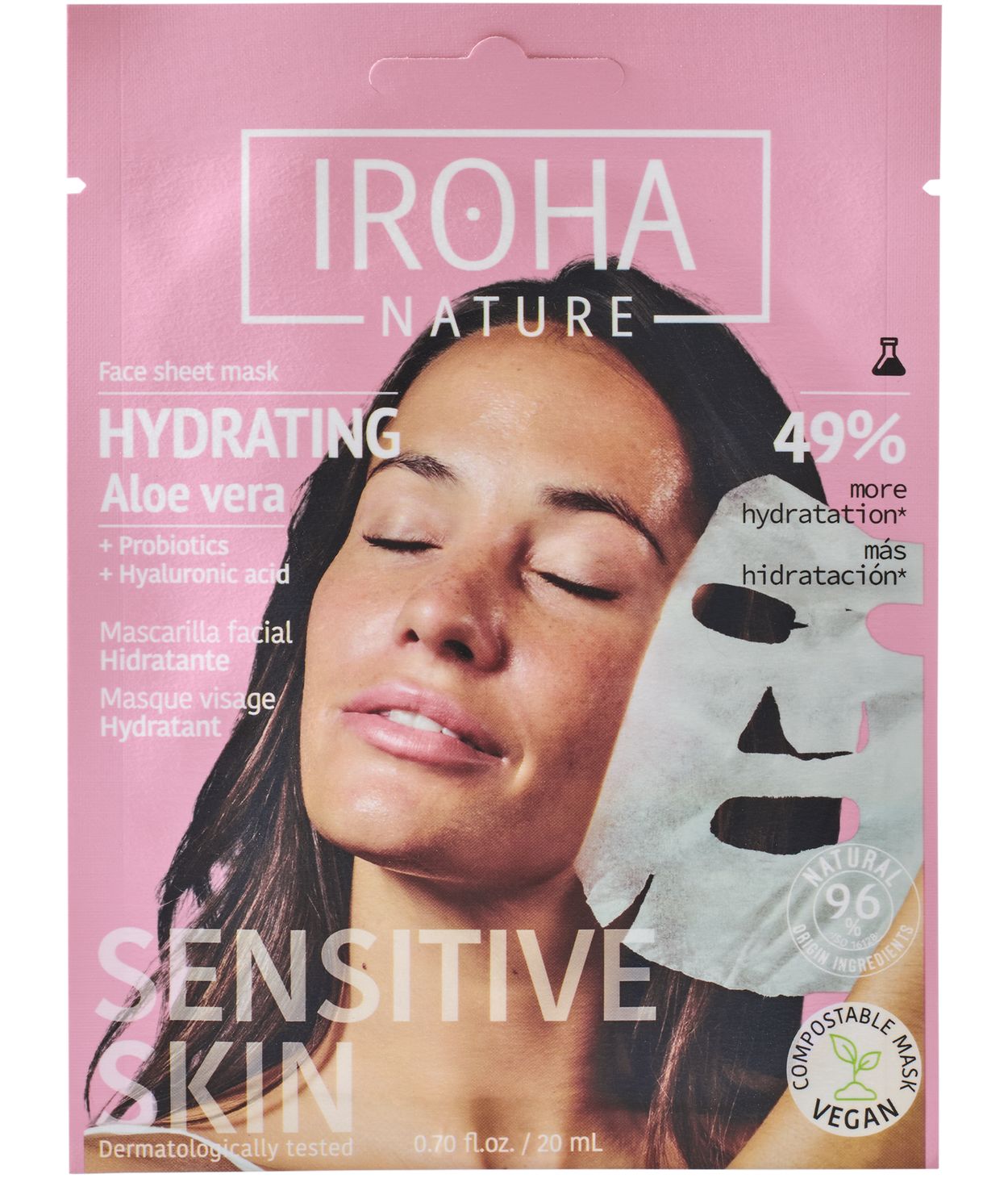 IROHA Andlitsmaski Aloe vera