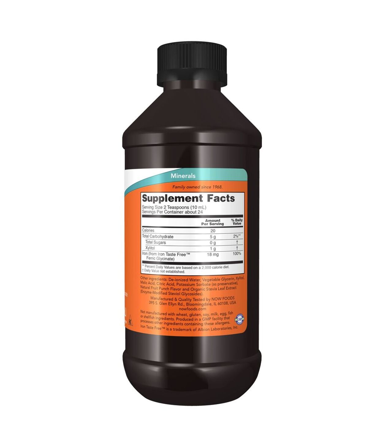 NOW Iron Liquid 237ml