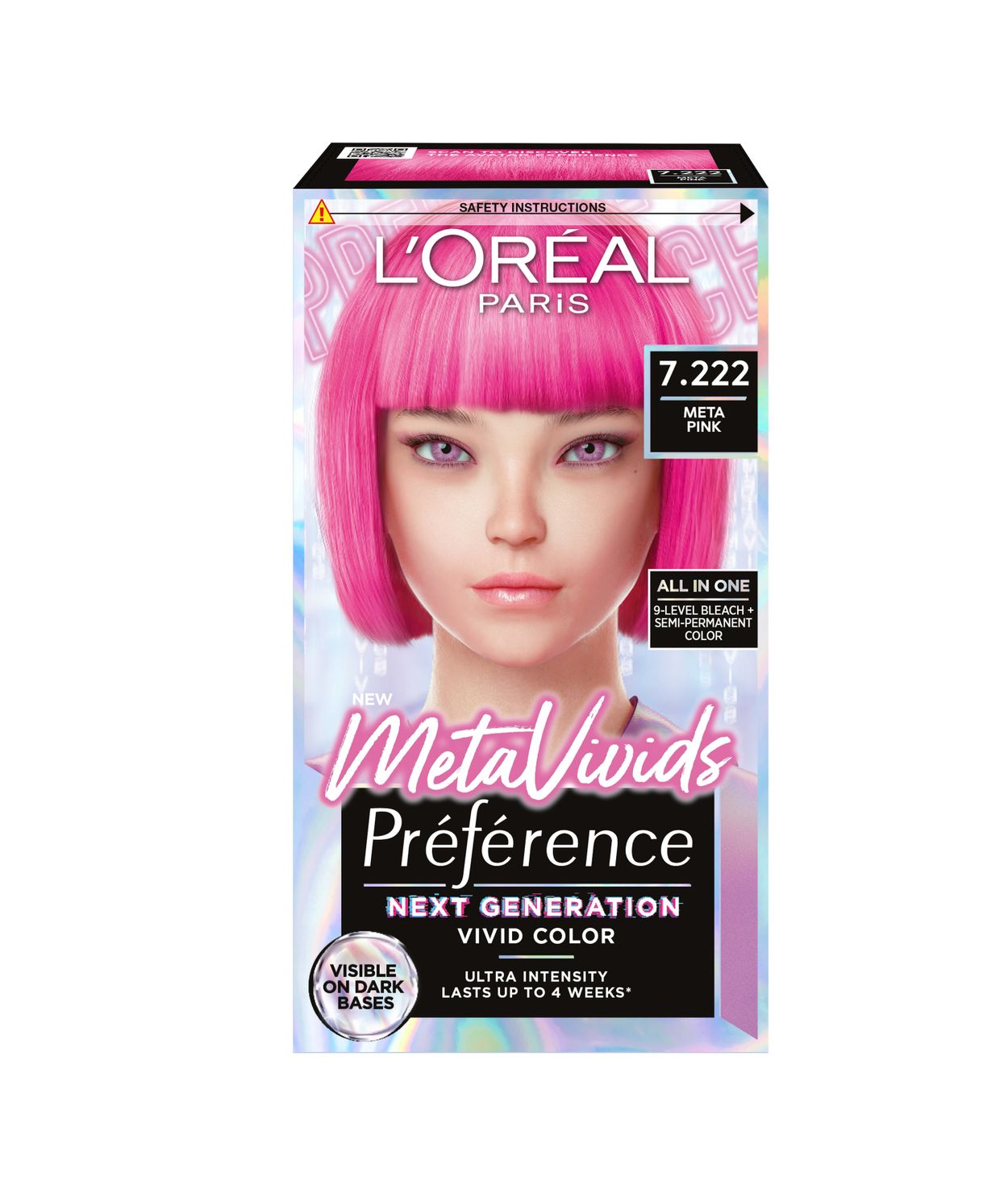 L'ORÉAL Preference Metal  Vivids Pink