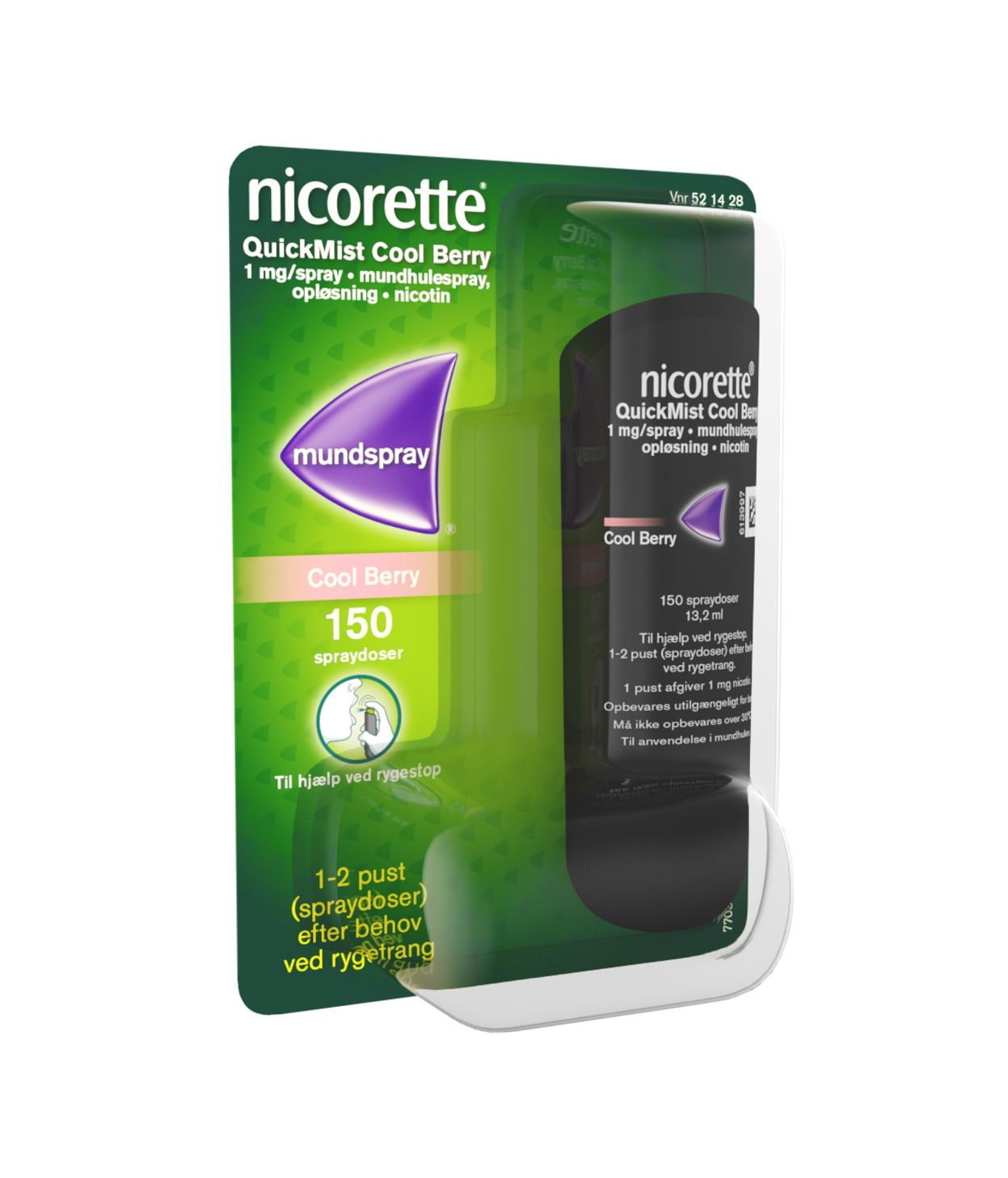 Nicorette Quickmist CoolBerry munnhúði 1mg/sk 150s