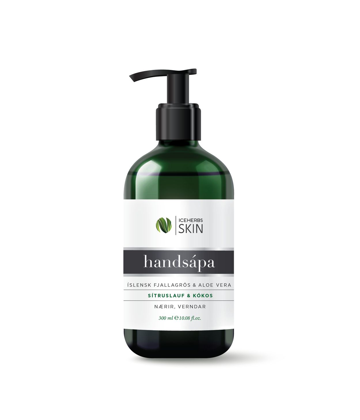 ICEHERBS SKIN Handsápa fjallagrös sítruslauf 300ml
