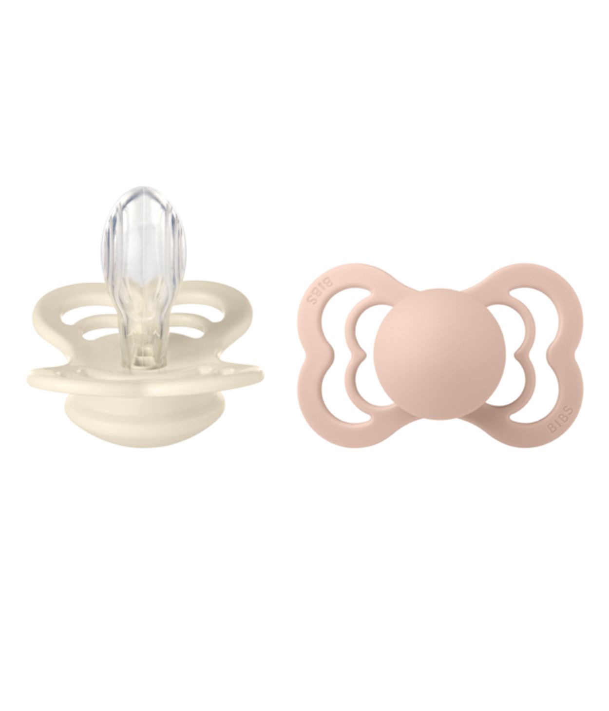 BIBS Supreme Ivory/Blush Silicon