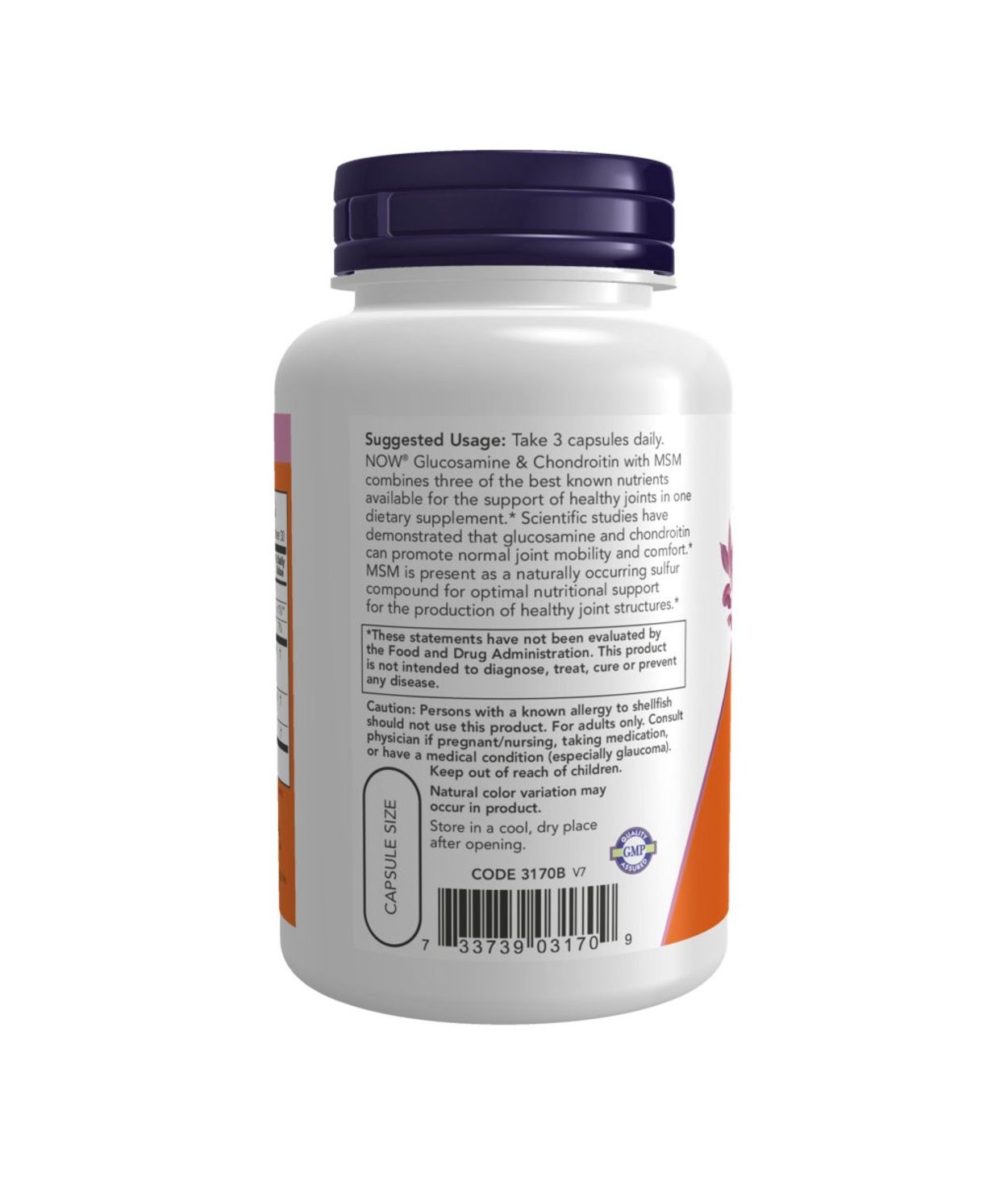 NOW Glucosamine & Chondroitin with MSM 90stk