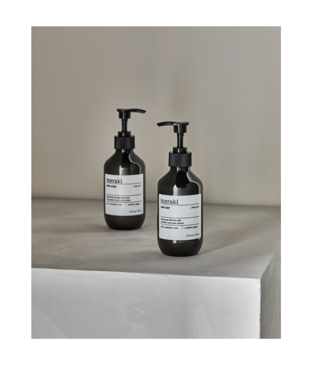 Meraki Silky mist handsápa og handáburður