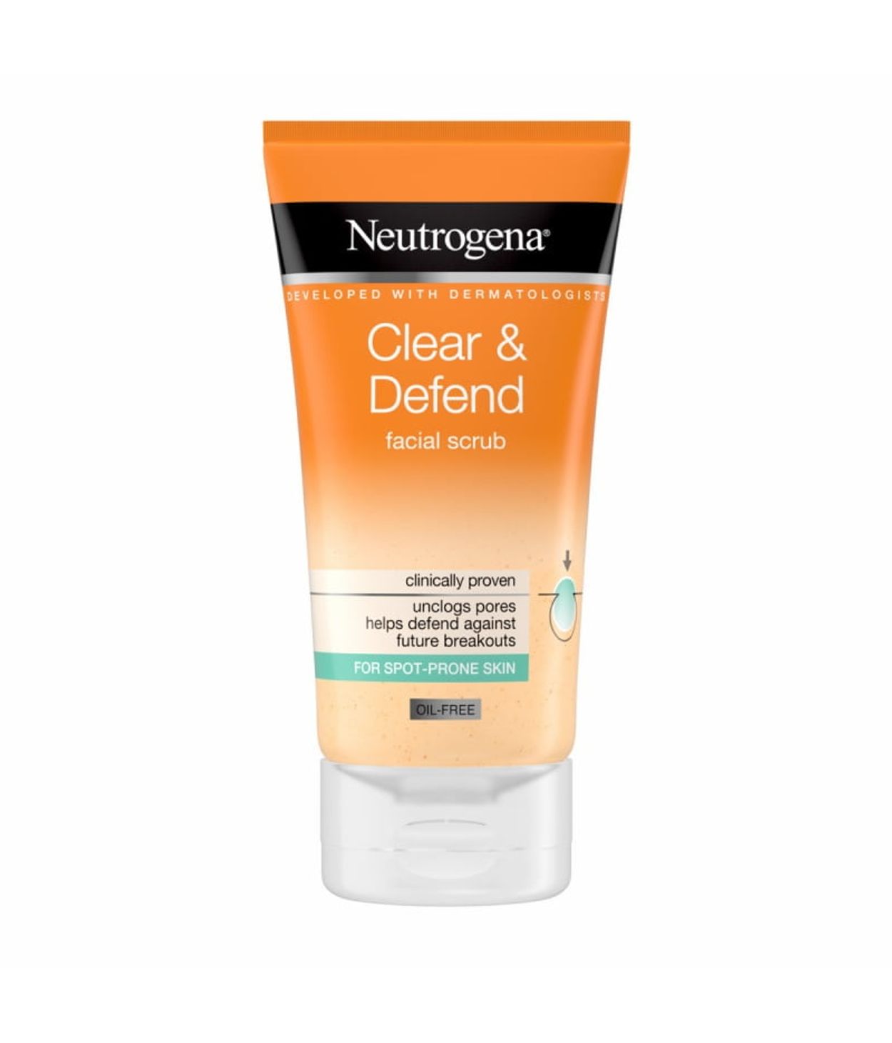 Neutrogena Clear & Defend Blackhead Scrub 150ml