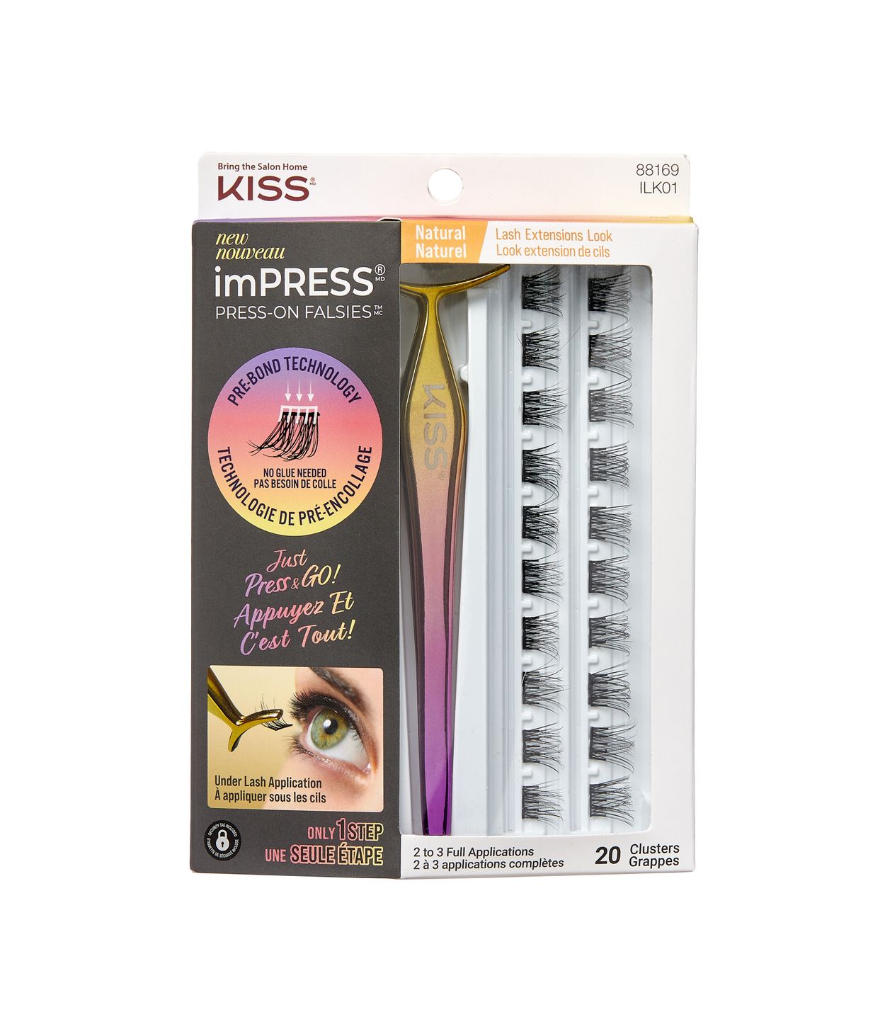 KISS imPRESS Press on Falsies Natural