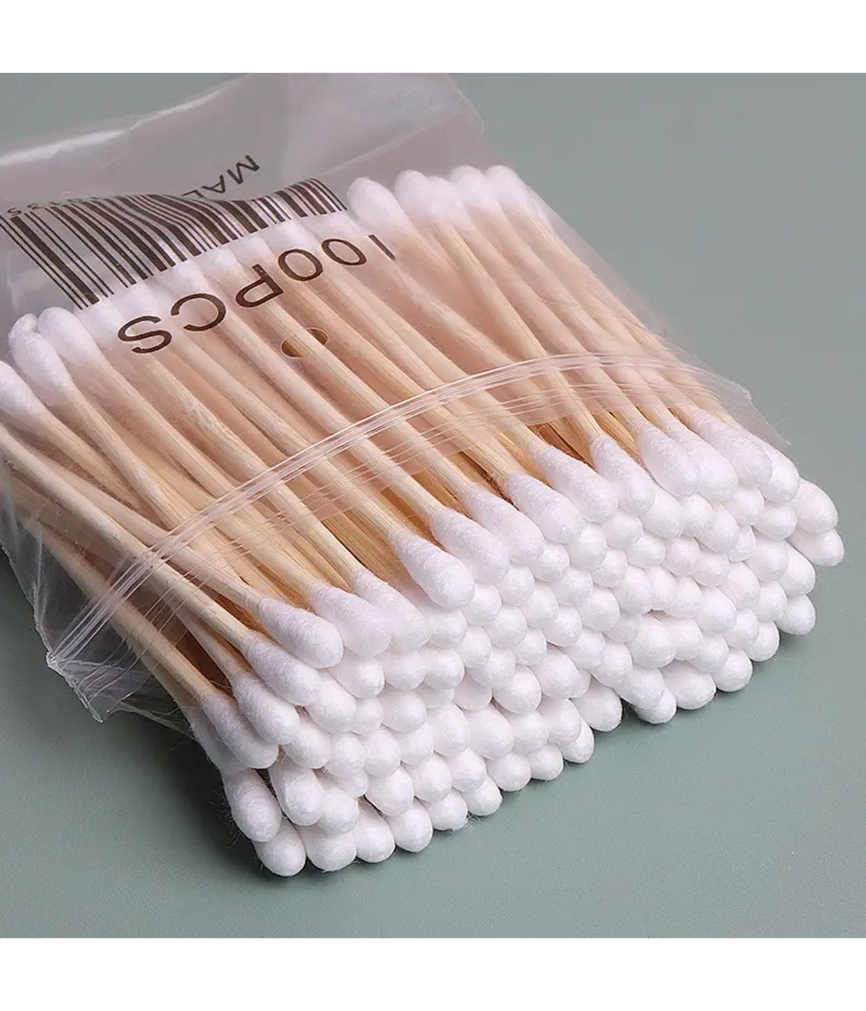 Bómullarpinnar Með Trélegg