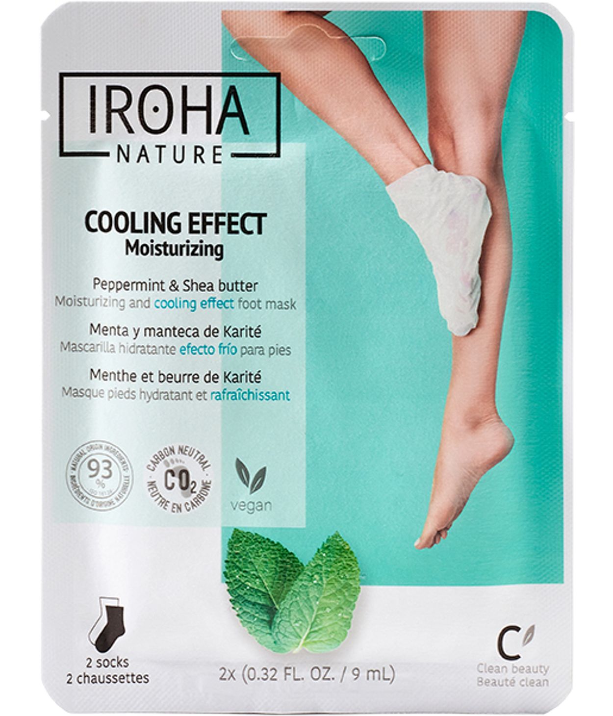 IROHA Fótamaski Relaxing Piparminta