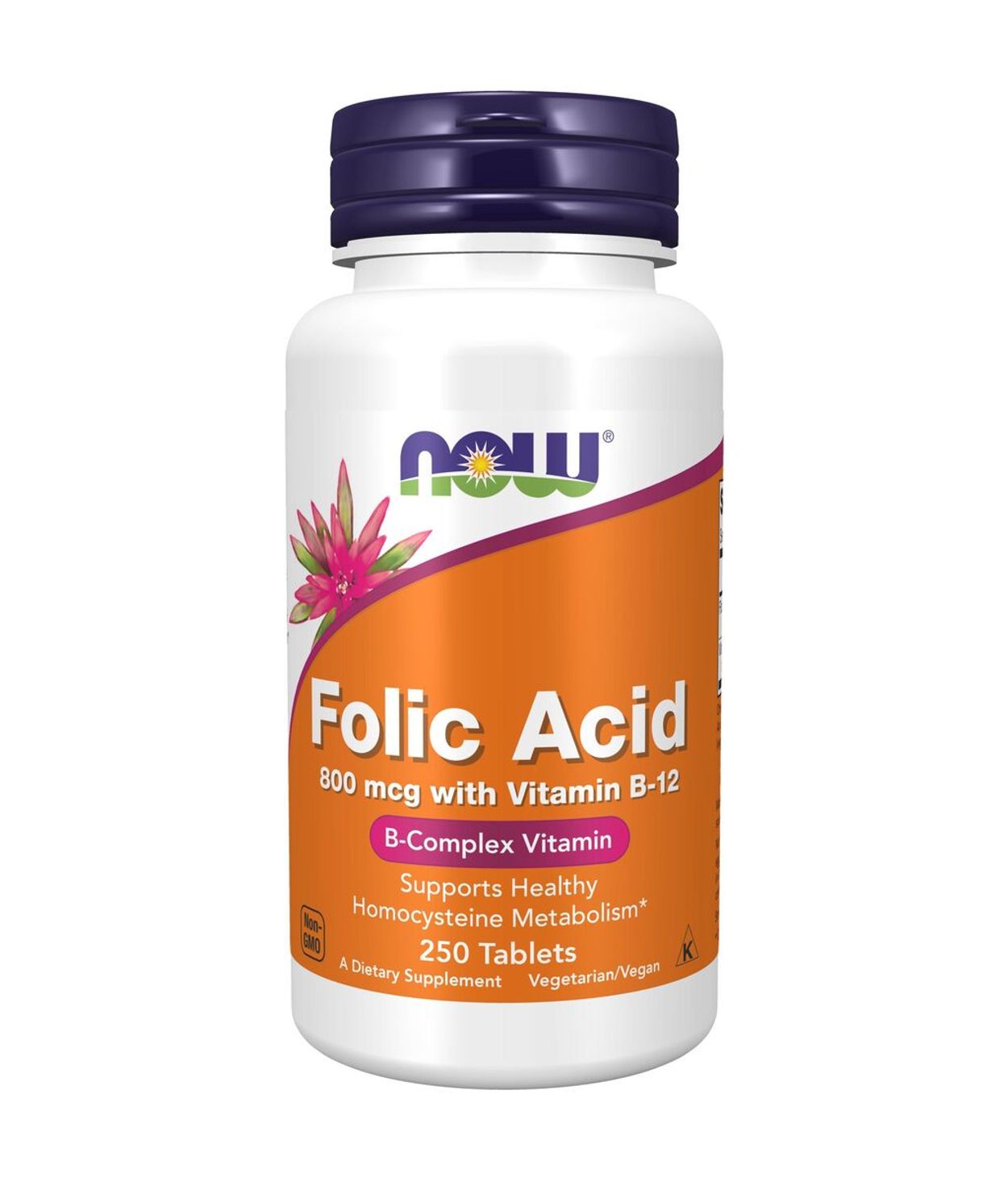 NOW Fólinsýra+B12 250stk