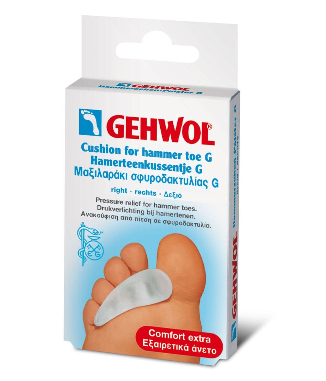 GEHWOL Hamartápúði Gel 1stk Hægri