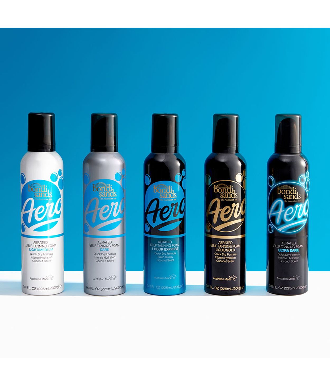 Bondi Sands Aero Foam Dark 225ml