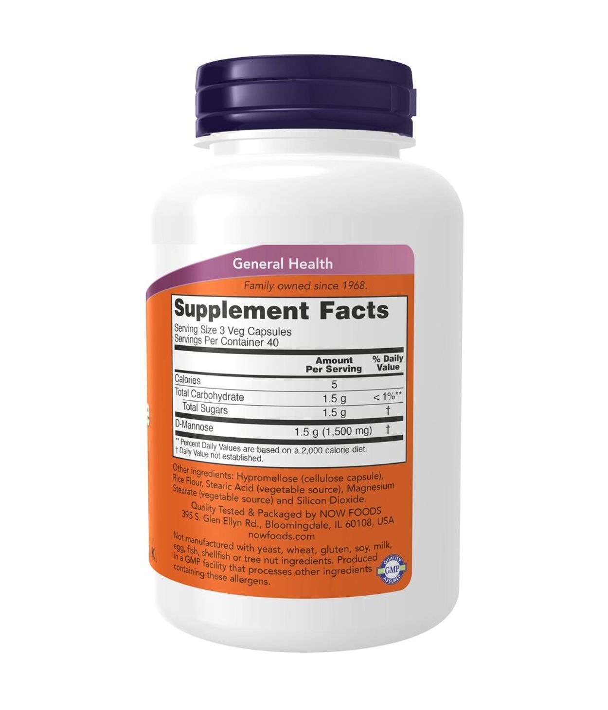 NOW D-Mannose 120stk