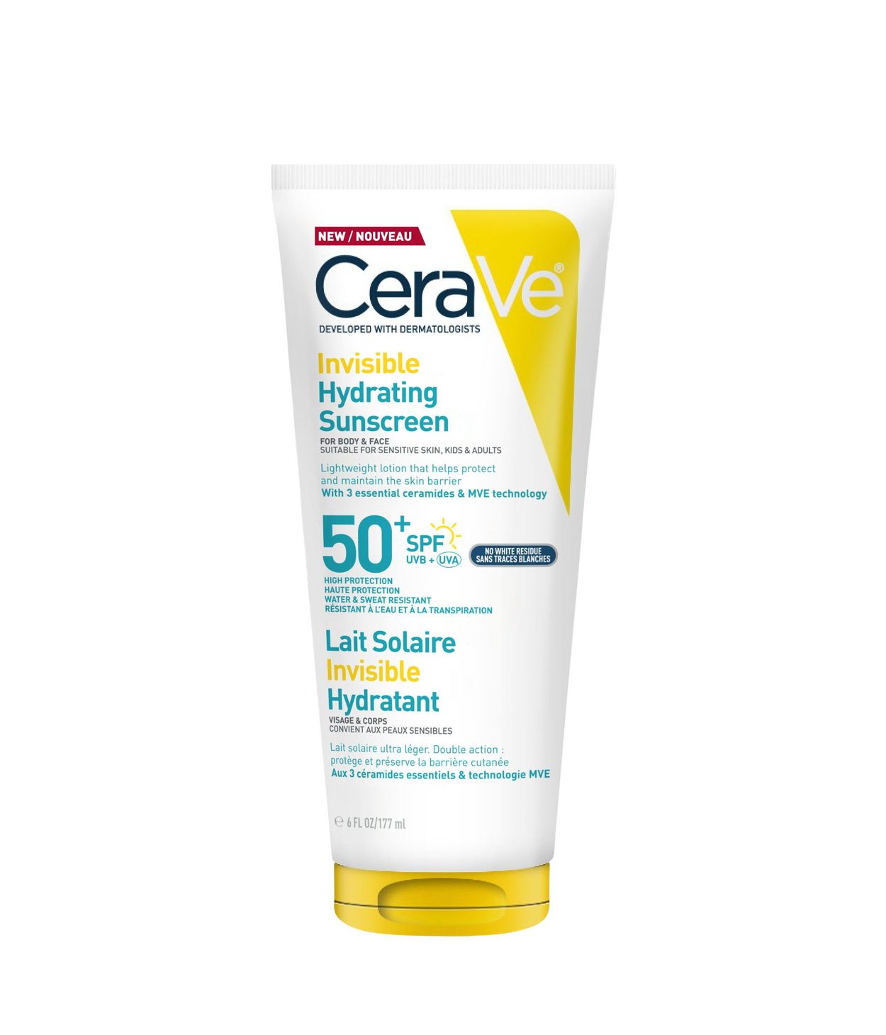CeraVe Invisible Hydrating Sunscreen SPF50+ 177ml