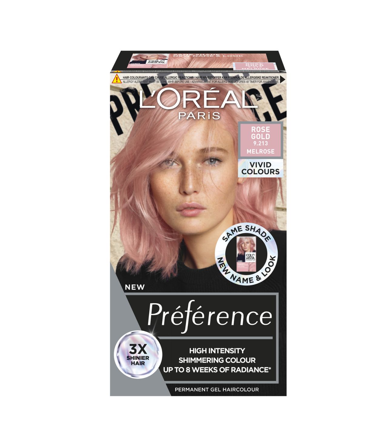 L'ORÉAL Preference Vivids 9.213 Rose Gold