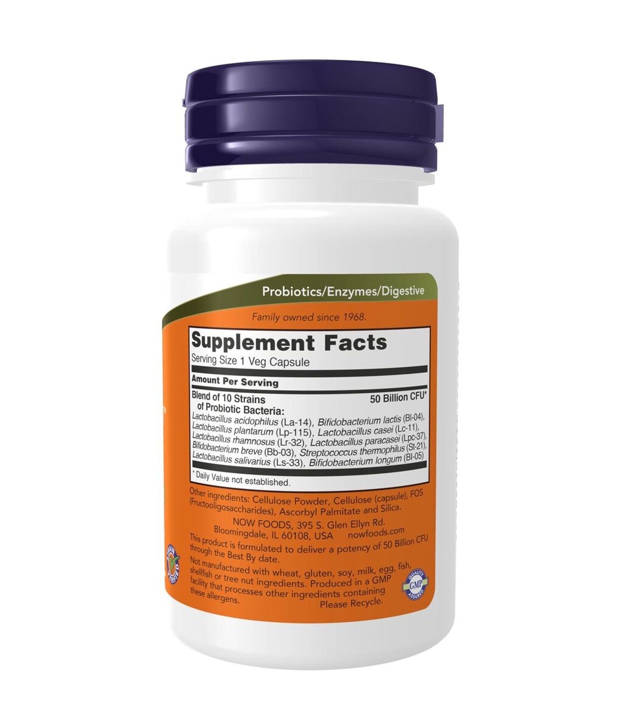 NOW Probiotic-10 50 Billion 50 Vegan Hylki