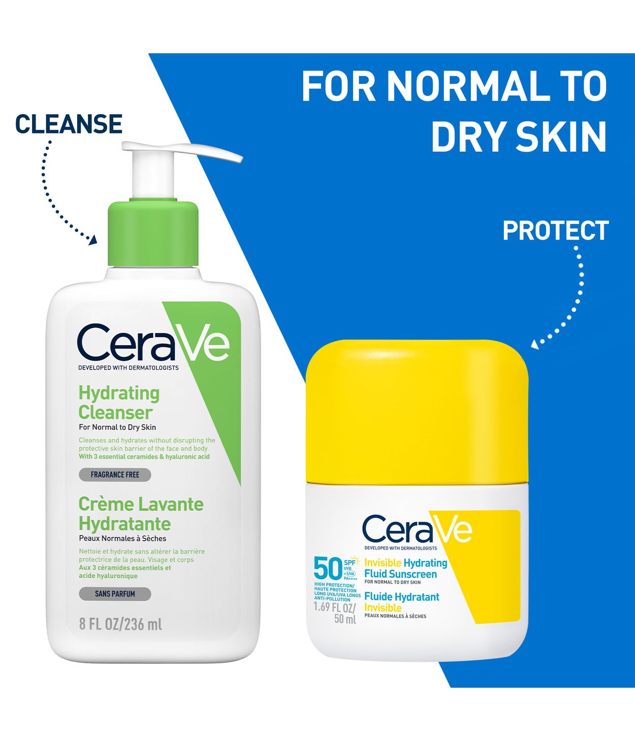CeraVe Invisible Hydrating Fluid Sunscreen SPF50