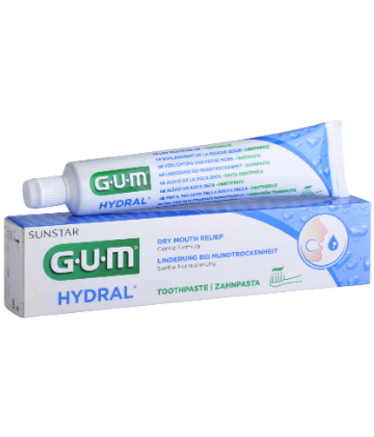 GUM Hydral Tannkrem Við Munnþurrk 75ml