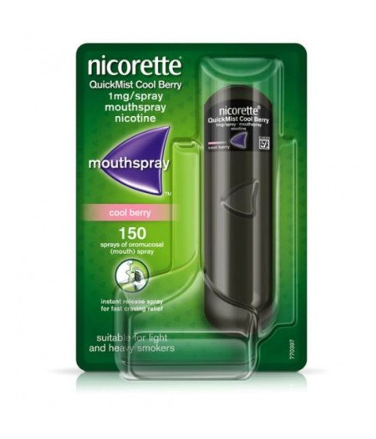 Nicorette Quickmist CoolBerry munnhúði 1mg/sk 150s