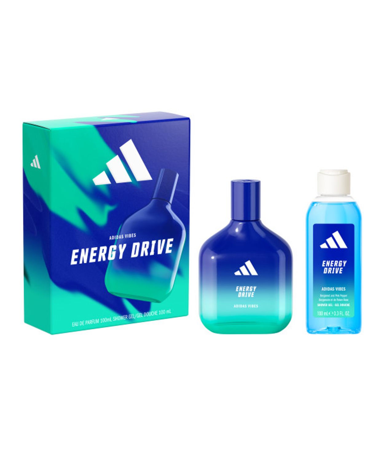 Adidas Vibes Energy Drive edp100ml/Shower Gel100ml
